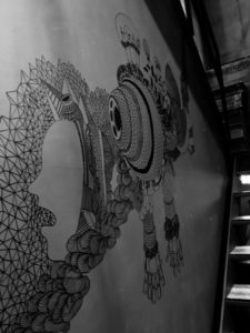 イベント・コワーキングスペース "TRAP" 壁画制作