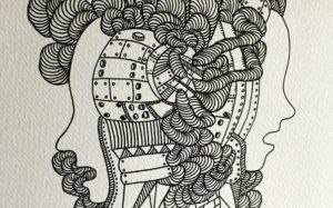 「電脳」と「縛れる思考」 – ドローイングの脈絡