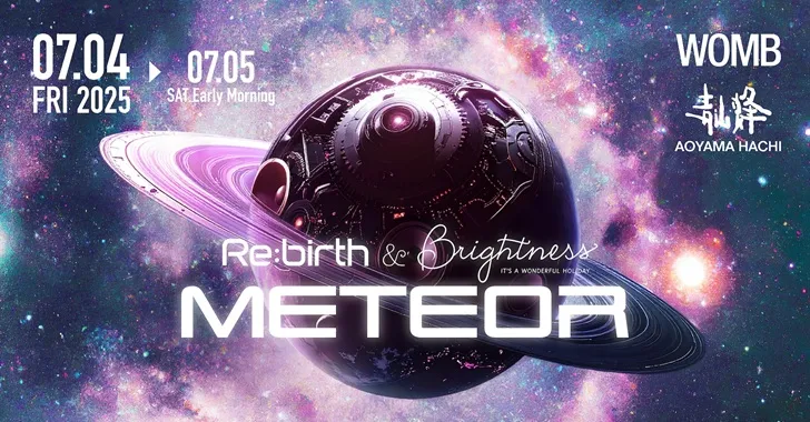 【ライブペイント】7月4日 Re:birth & Brightness〈 METEOR 〉at WOMB